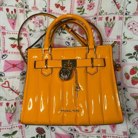 Michael Kors Hamilton Small Patent Satchel - Picture 5 of 8